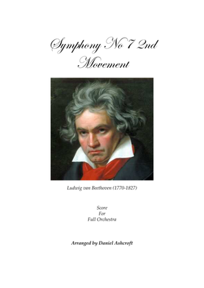 Beethoven's Symphony No 7 2nd Movement - Score Only