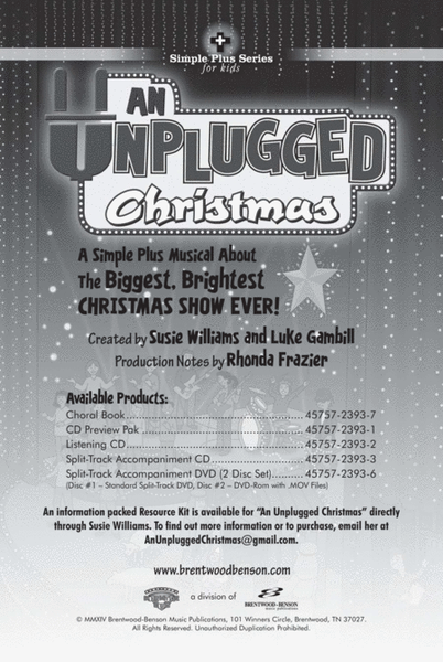 An Unplugged Christmas - Split Track Accompaniment CD image number null