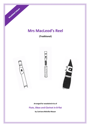 Book cover for Mrs MacLeod's Reel (flute, oboe, clarinet trio)