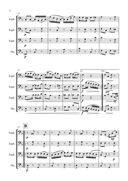 Scott Joplin: The Strenuous Life (for Low Brass Quartet) image number null