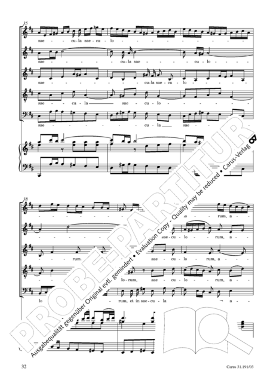 Gloria in excelsis Deo SSATB scores gallery preview page 33