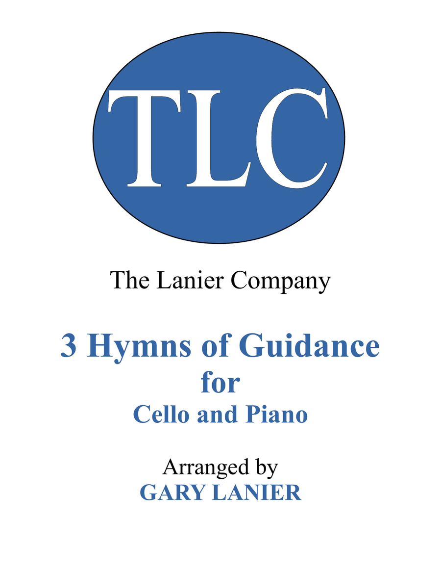 Gary Lanier: 3 HYMNS of GUIDANCE (Duets for Cello & Piano) Piano scores gallery preview page 1