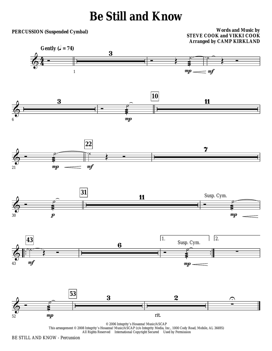 Be Still And Know - Harp