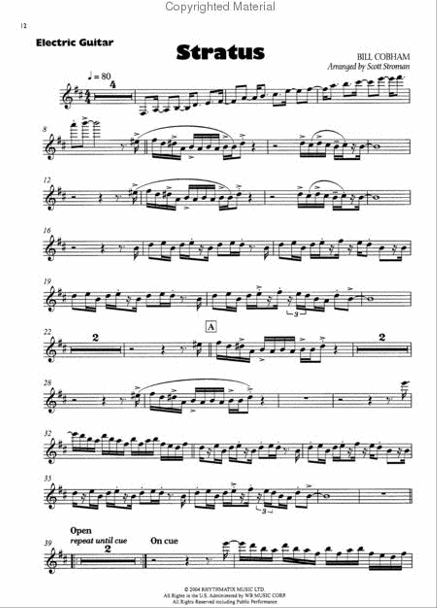 Ultimate Play-Along Guitar Trax Billy Cobham Conundrum Guitar scores gallery preview page 3