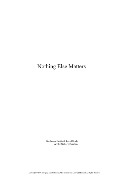 Nothing Else Matters image number null