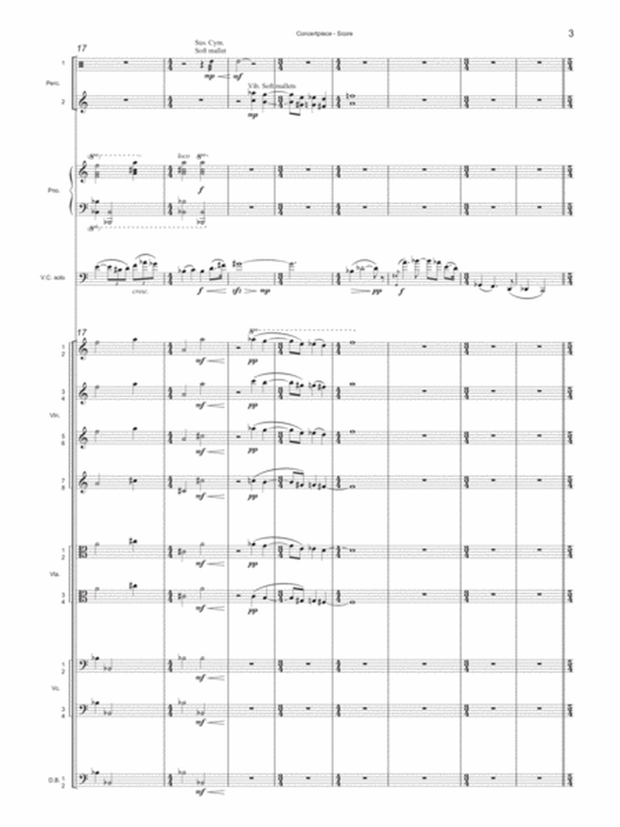 [Van de Vate] Concertpiece for Cello and Small Orchestra