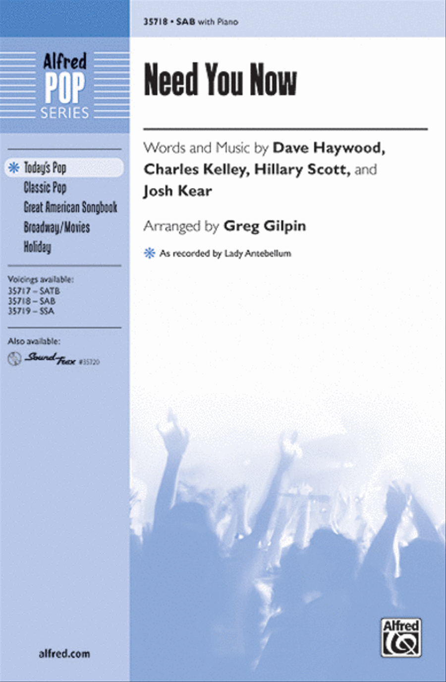 Need You Now 3-Part scores gallery preview page 1