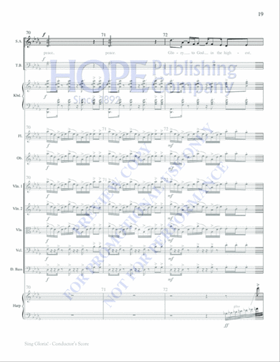 Sing Gloria! Flute scores gallery preview page 20