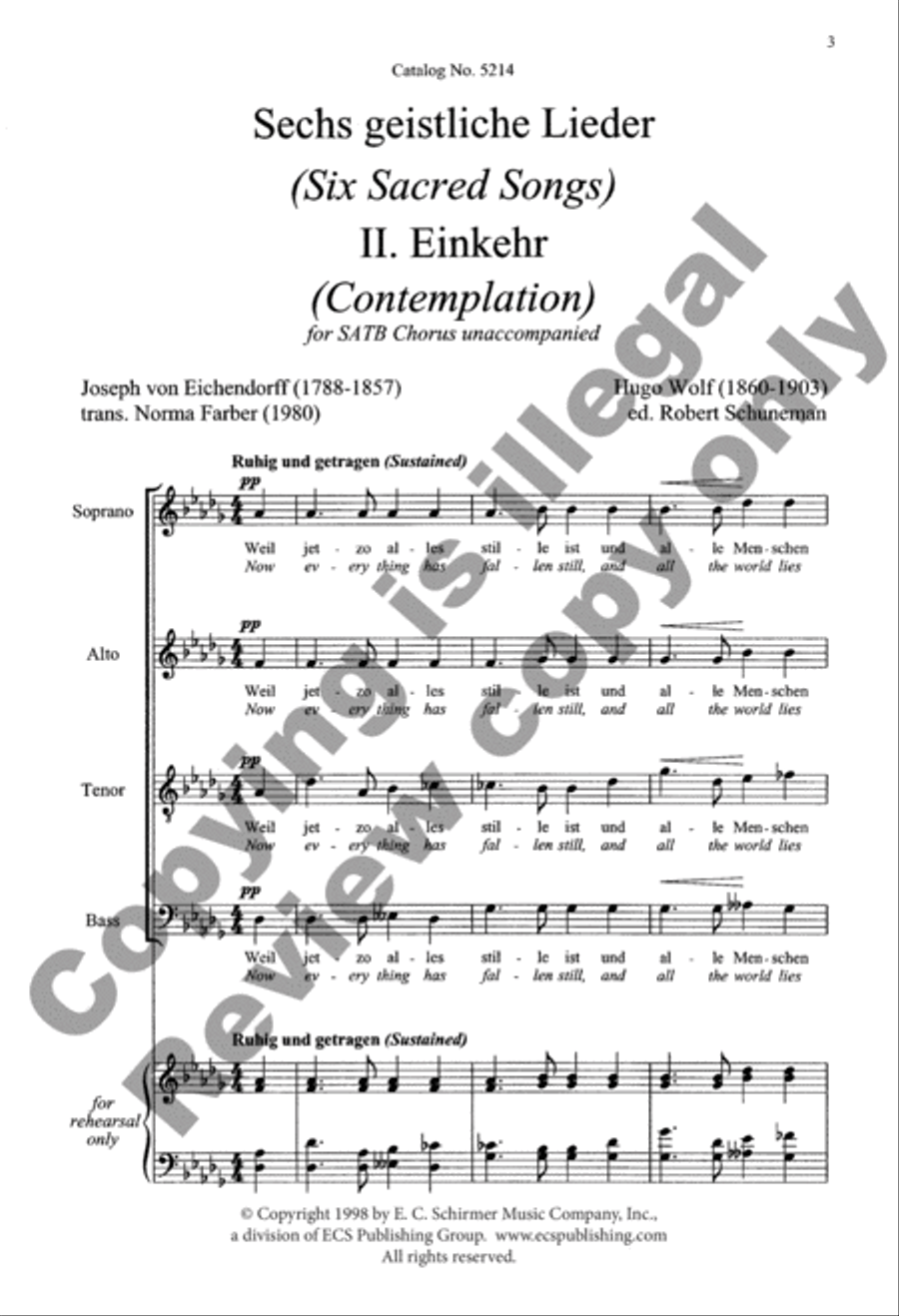<br>Sheet music extract