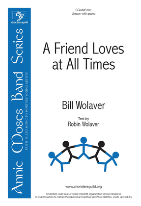 Book cover for A Friend Loves at All Times
