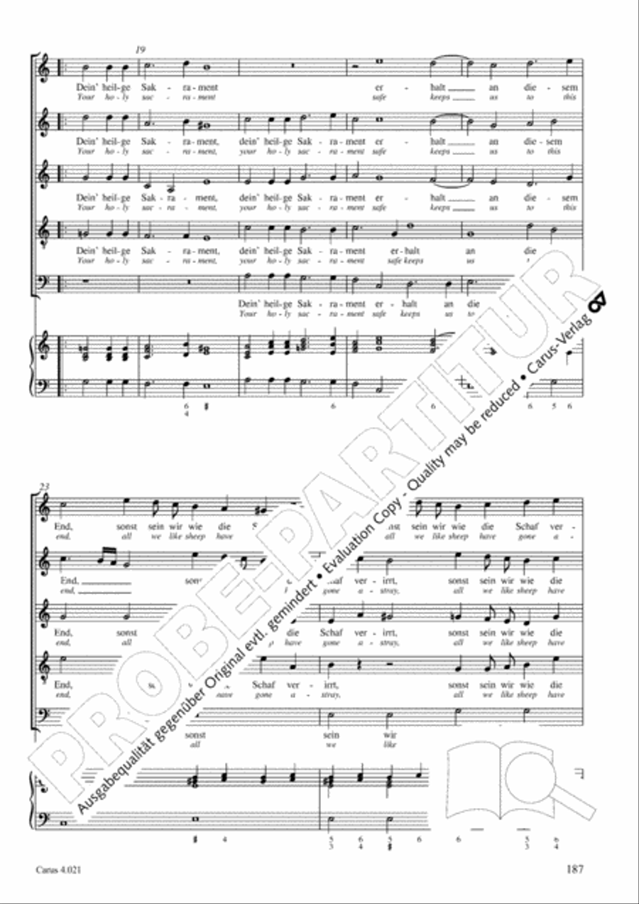 Schein: Israelsbrunnlein. Fontana d'Israel. Complete edition Choir scores gallery preview page 194