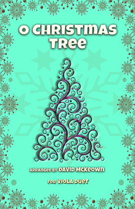 O Christmas Tree, (O Tannenbaum), Jazz style, for Viola Duet