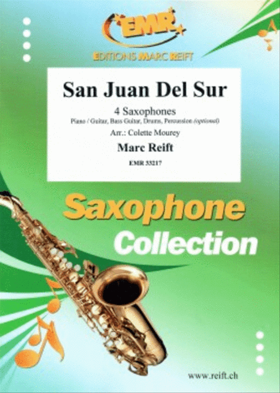San Juan Del Sur Saxophone Ensemble scores gallery preview page 1
