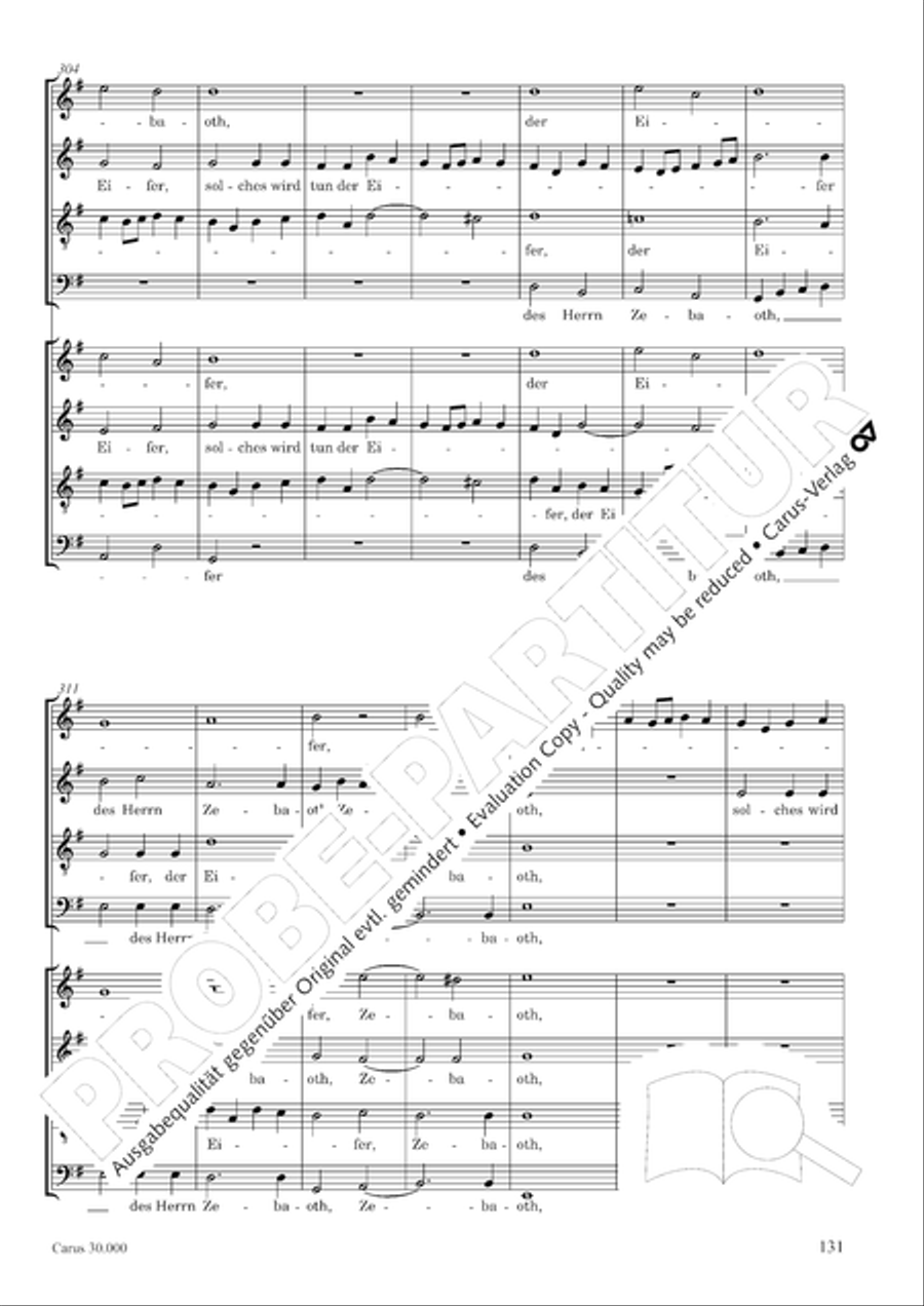 J.L. Bach: The complete motets Choir scores gallery preview page 138