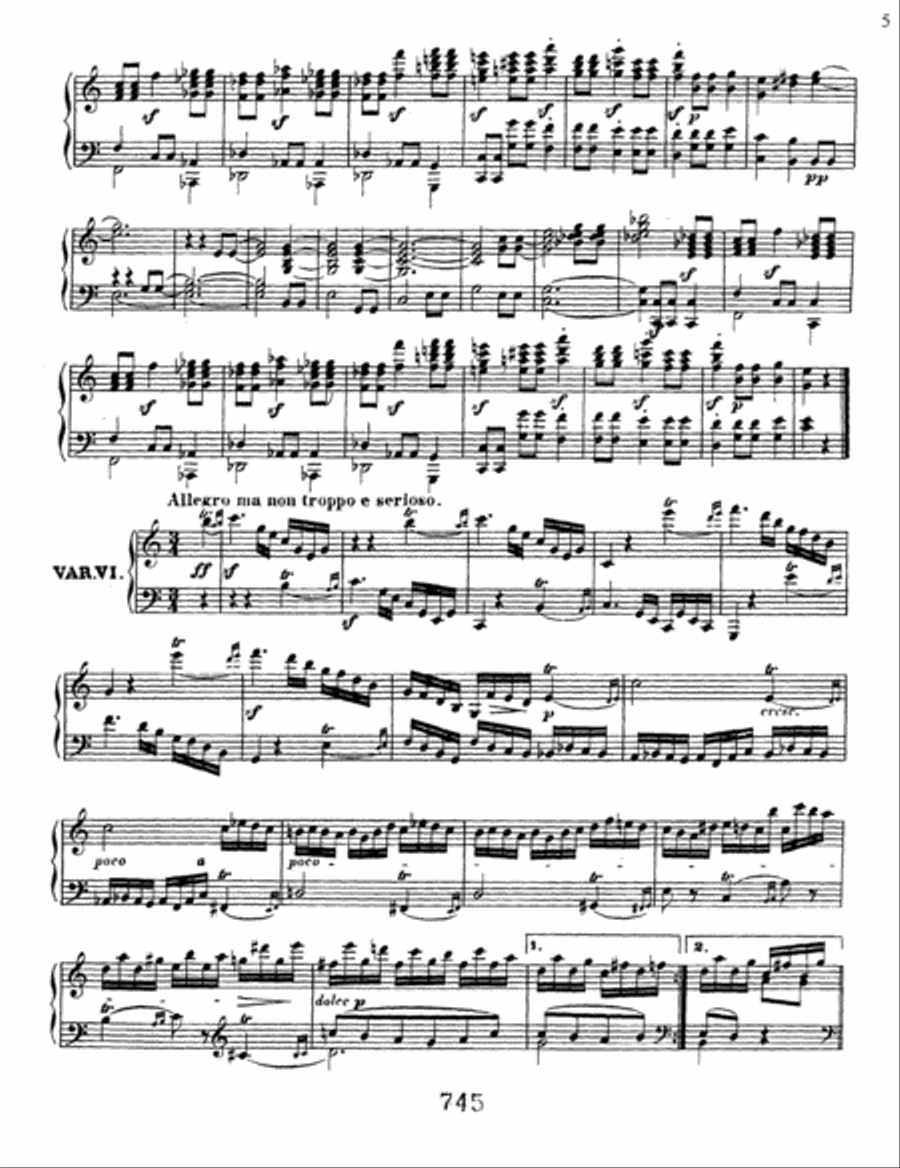Variations (33) On A Waltz By Diabelli, Op. 120 Piano Solo scores gallery preview page 5