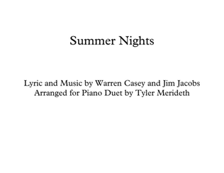 Book cover for Summer Nights