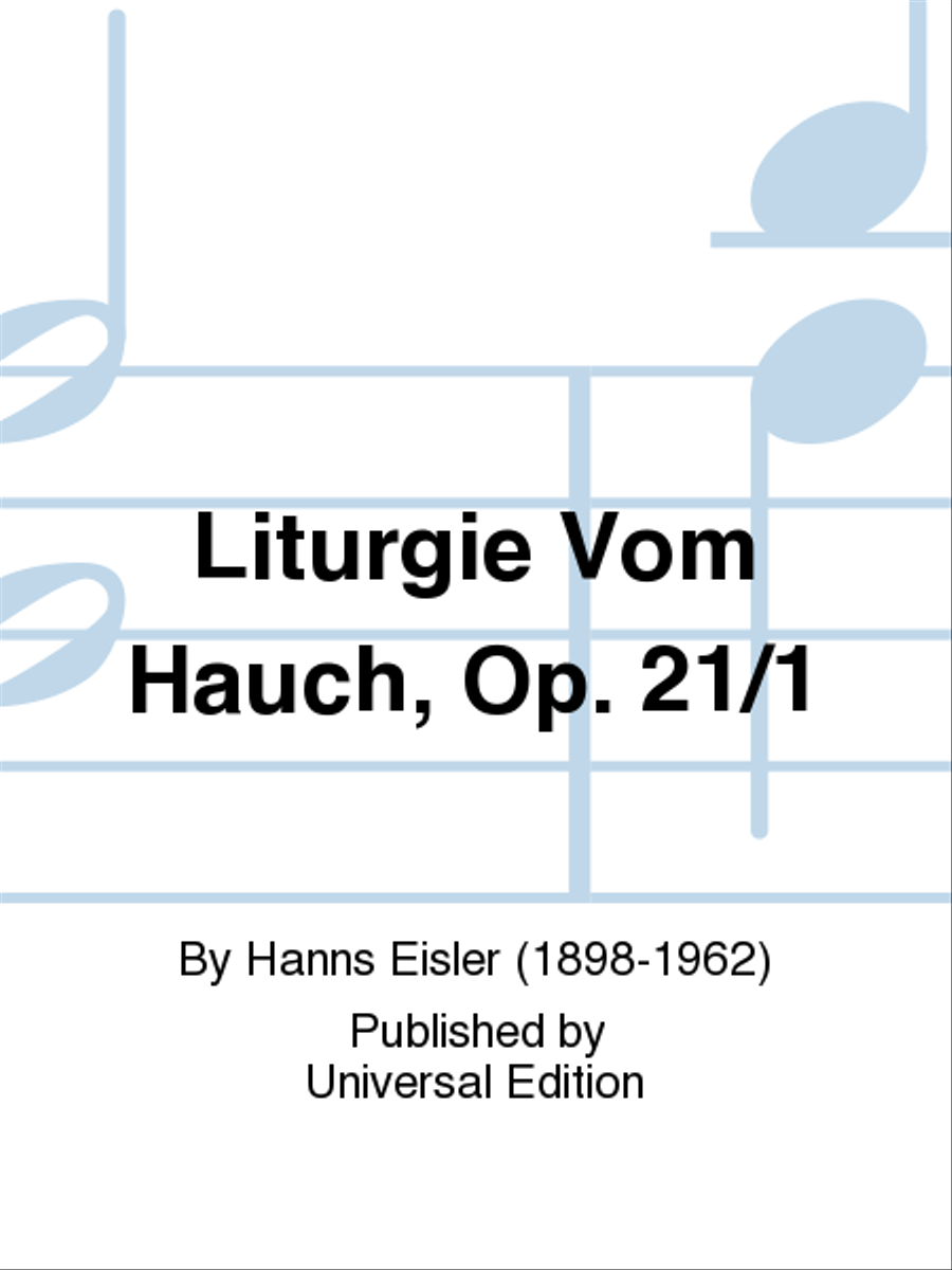 Liturgie Vom Hauch, Op. 21/1 Choir scores gallery preview page 1