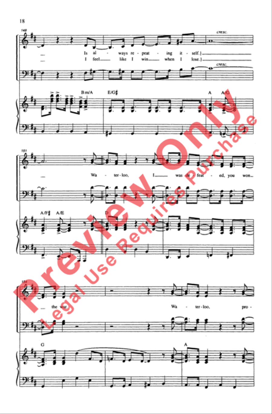 ABBA Forever! 4-Part scores gallery preview page 18