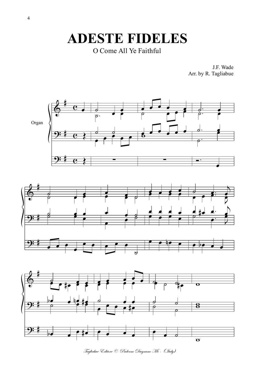 CHRISTMAS MASTERPIECES FOR ORGAN - Look at the content of the collection inside Organ Solo scores gallery preview page 4