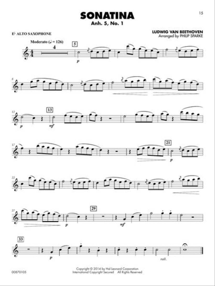 Classical Solos for Alto Sax – Volume 2 Concert Band Methods scores gallery preview page 5