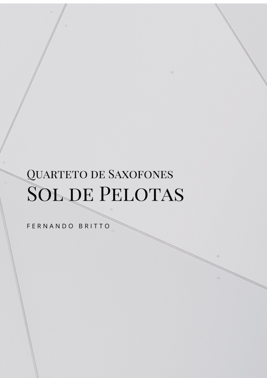 Sol de Pelotas, versão para Quarteto de Saxofones Woodwind Quartet scores gallery preview page 1