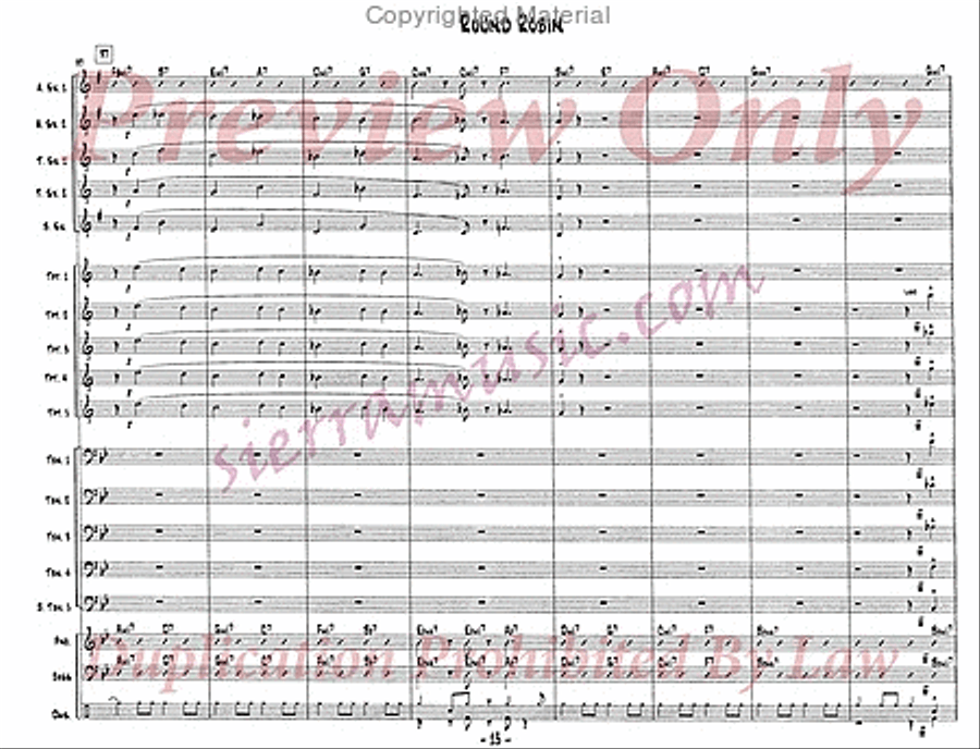 Round Robin Jazz Ensemble scores gallery preview page 14