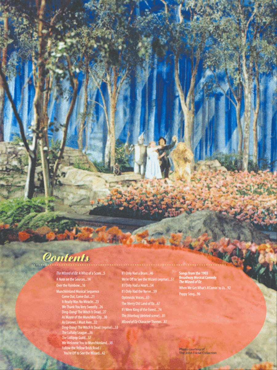 The Wizard of Oz -- 70th Anniversary Deluxe Songbook (Vocal Selections) Piano, Vocal, Guitar scores gallery preview page 3