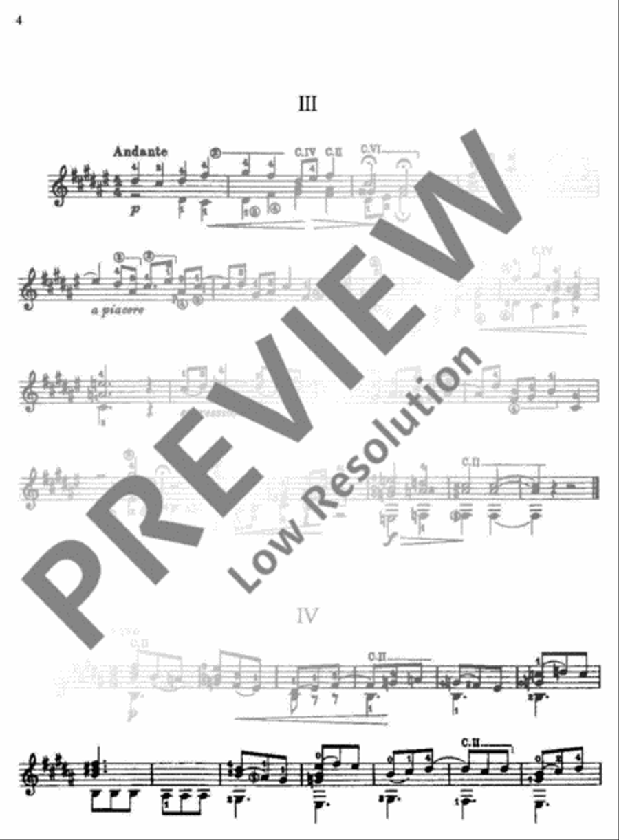 12 Préludes Classical Guitar scores gallery preview page 5