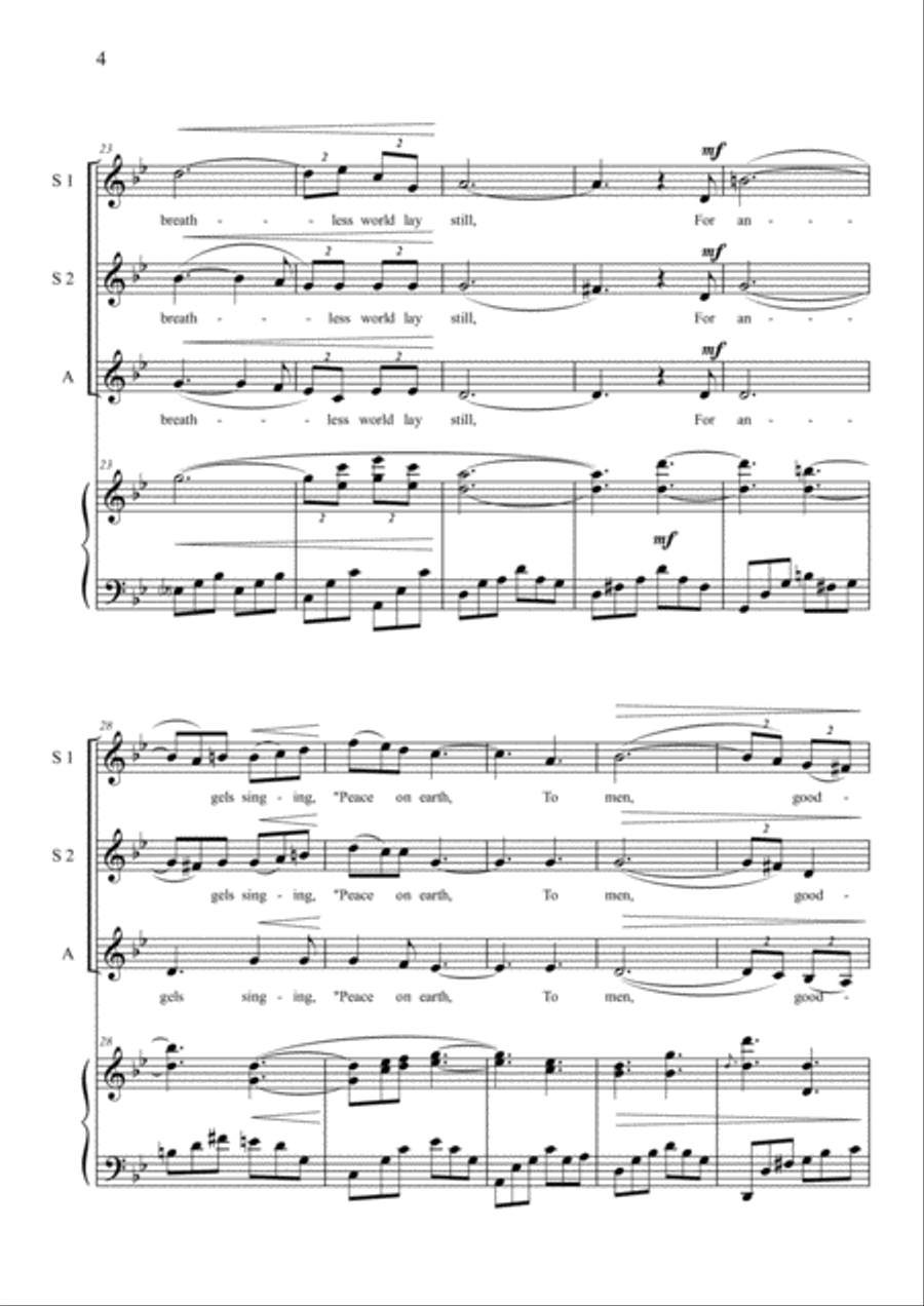 Midnight Clear Midnight Clear SSA scores gallery preview page 4