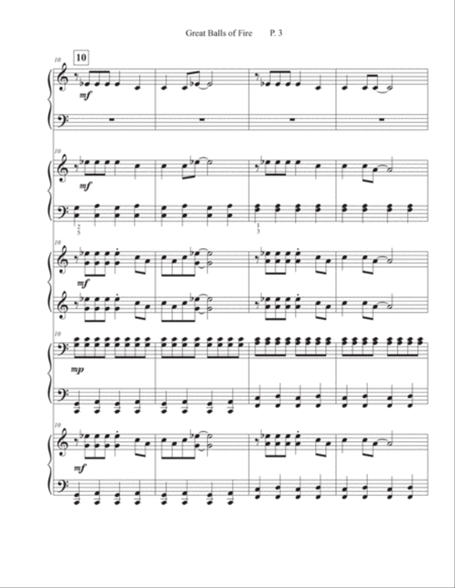 Great Balls Of Fire Piano Method scores gallery preview page 4