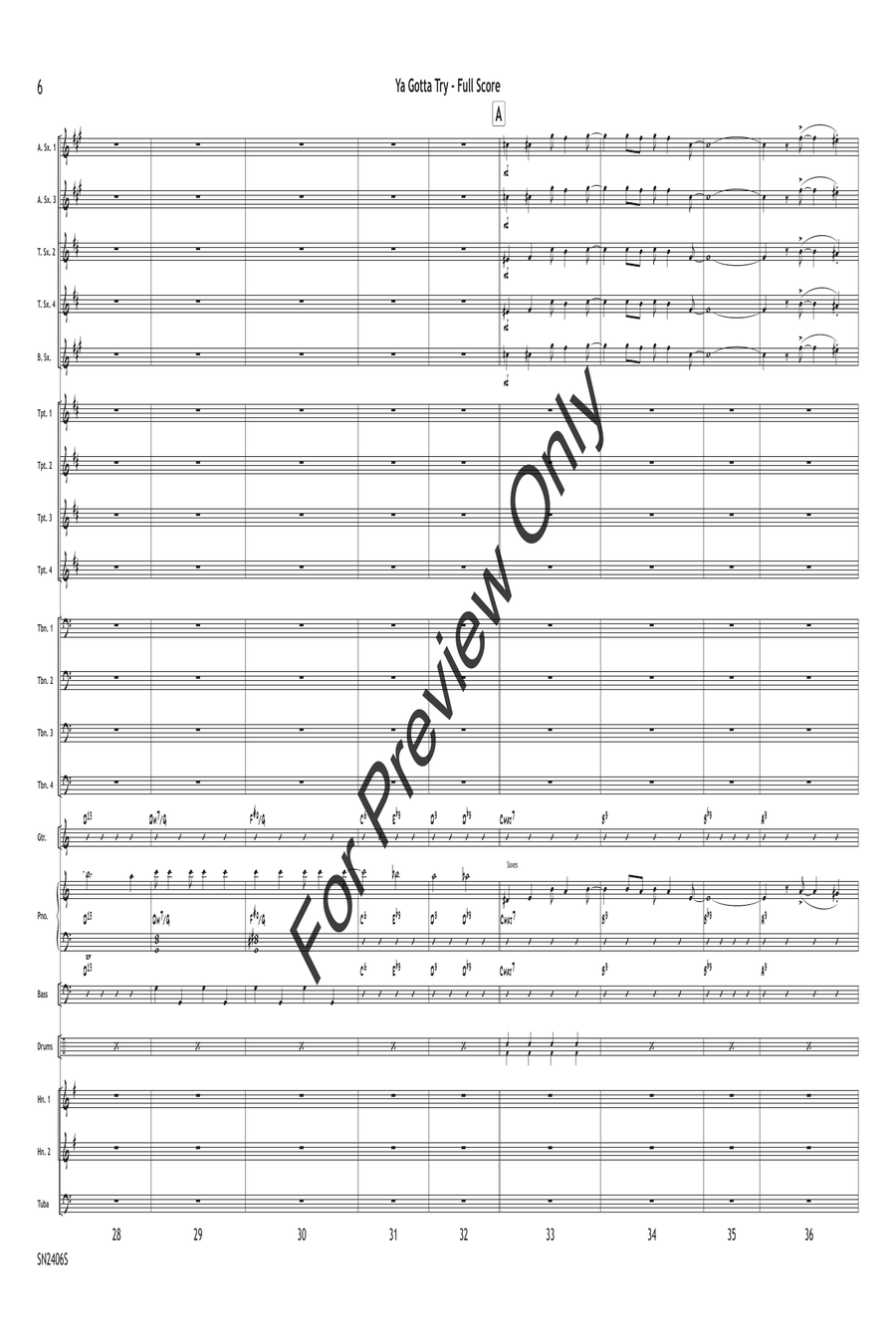Ya Gotta Try Jazz Ensemble scores gallery preview page 7