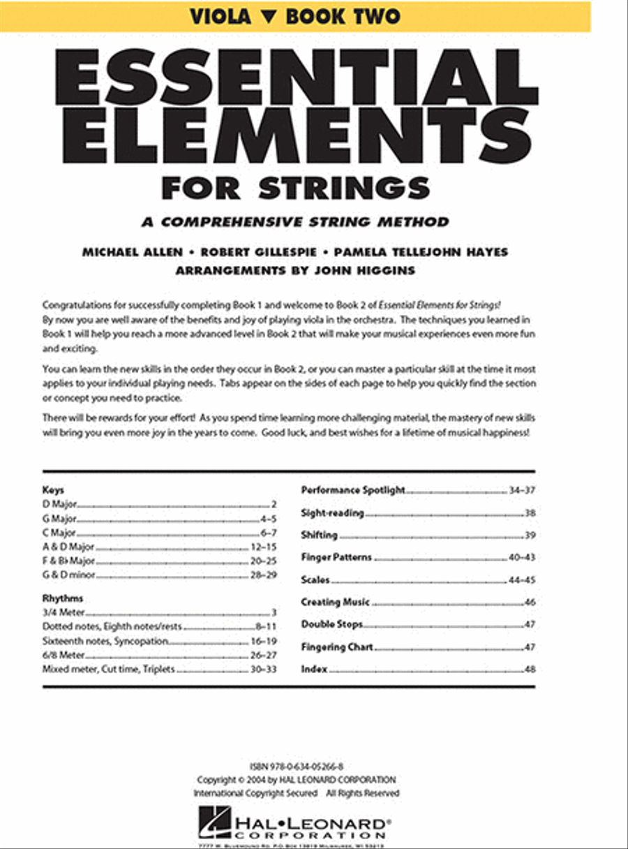 Essential Elements for Strings – Book 2 with Online Resources String Orchestra scores gallery preview page 2