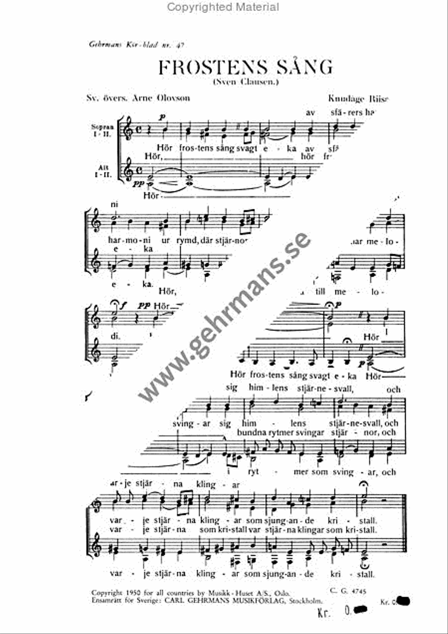Frostens sang Frostens sang SSAA scores gallery preview page 2