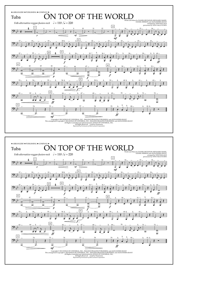 On Top of the World - Tuba