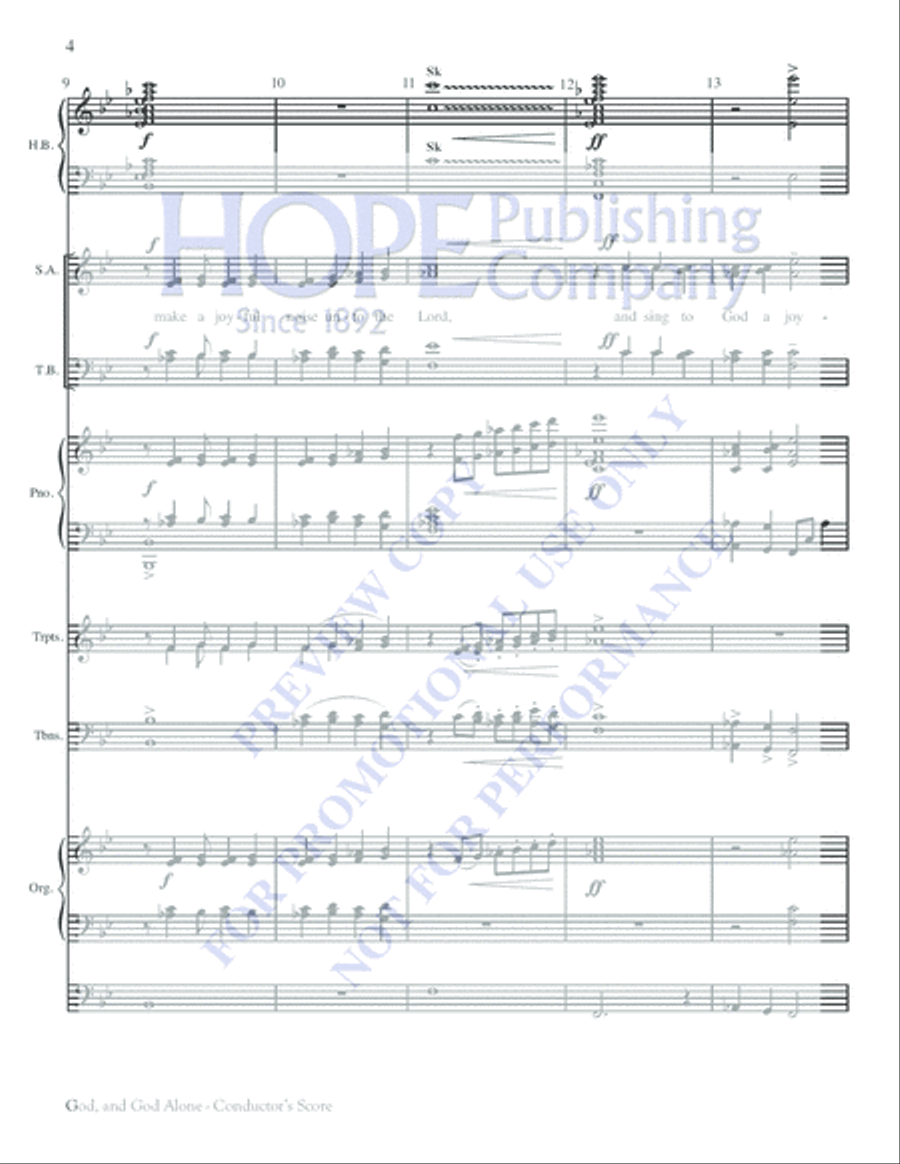 God, and God Alone Choir scores gallery preview page 4
