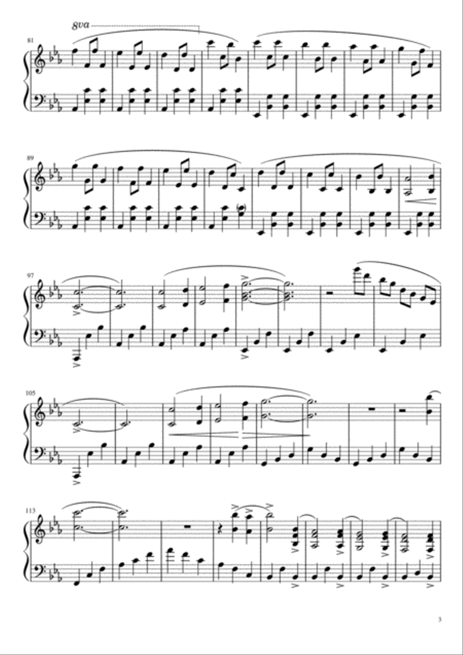Nocturnia No3 Abismo Anhumas Piano Solo scores gallery preview page 3