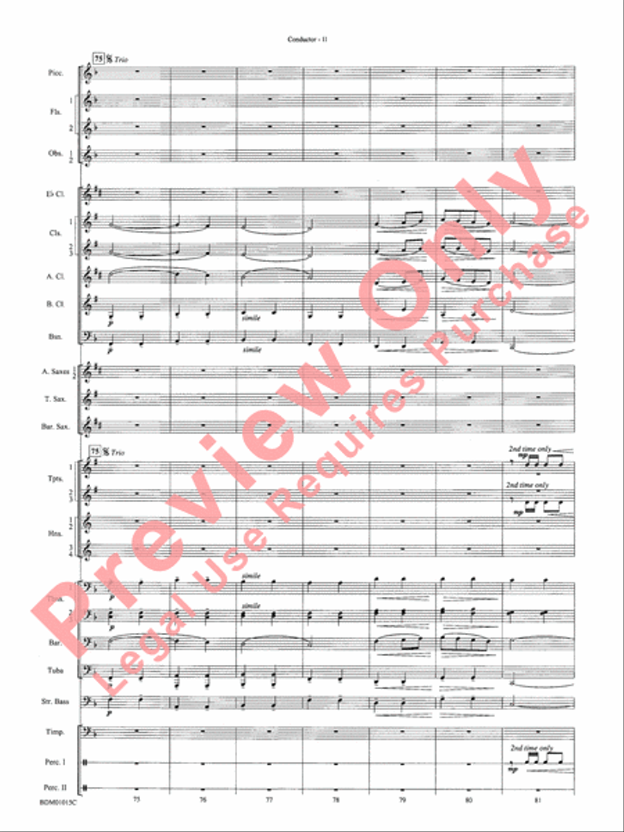 Brighton Beach Brighton Beach Concert Band scores gallery preview page 13