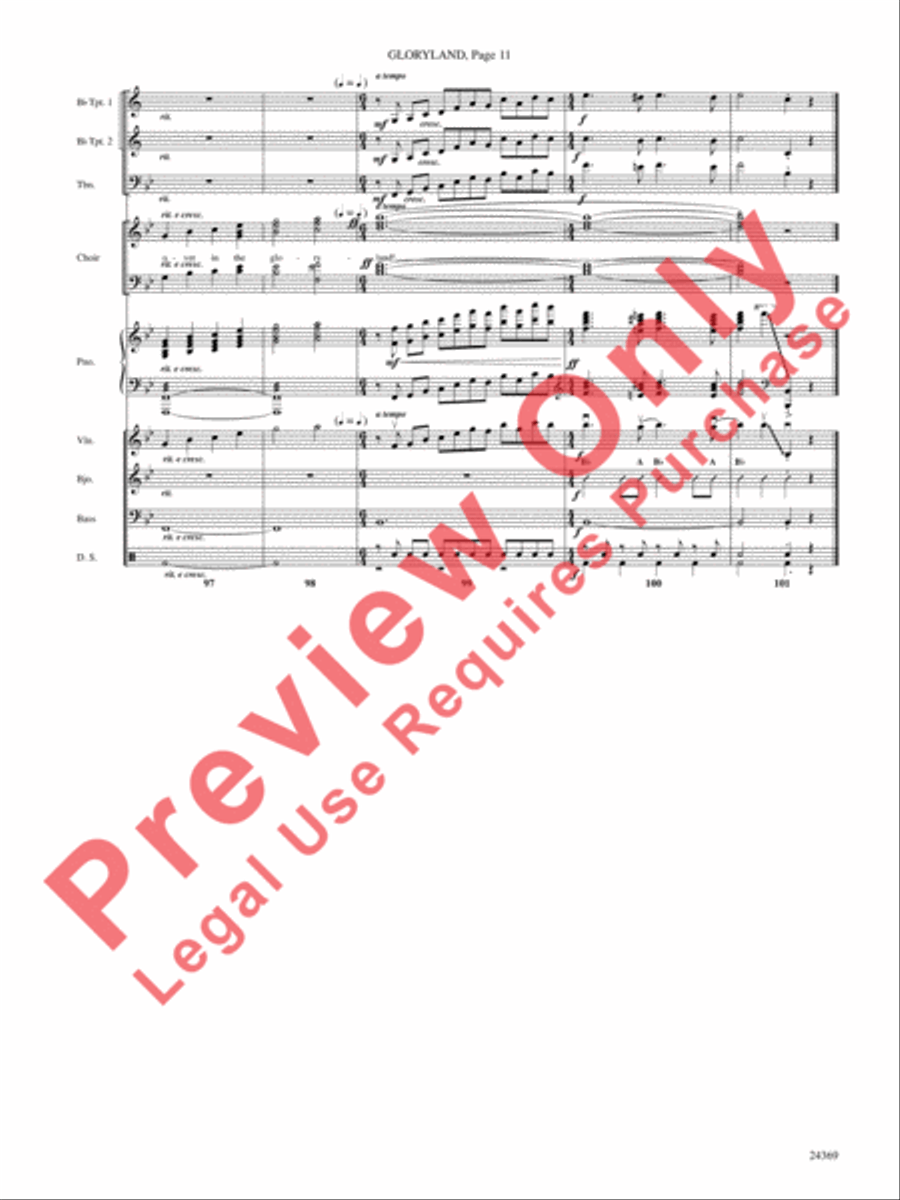 Gloryland Choir scores gallery preview page 12