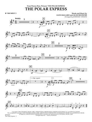 The Polar Express (Main Theme) (arr. Johnnie Vinson) - Bb Trumpet 2