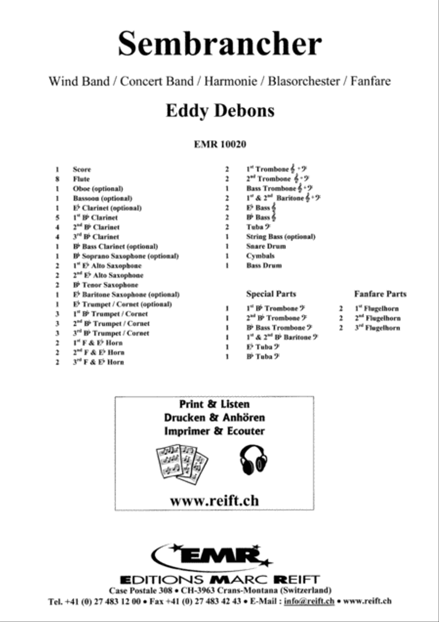 Sembrancher Concert Band scores gallery preview page 2