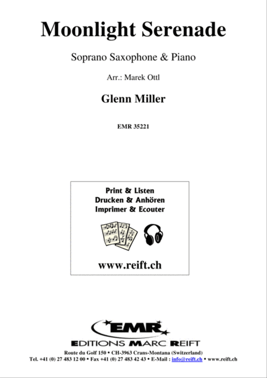 Moonlight Serenade Moonlight Serenade Soprano Saxophone scores gallery preview page 1