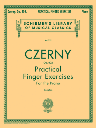 Book cover for Practical Finger Exercises, Op. 802 (Complete)