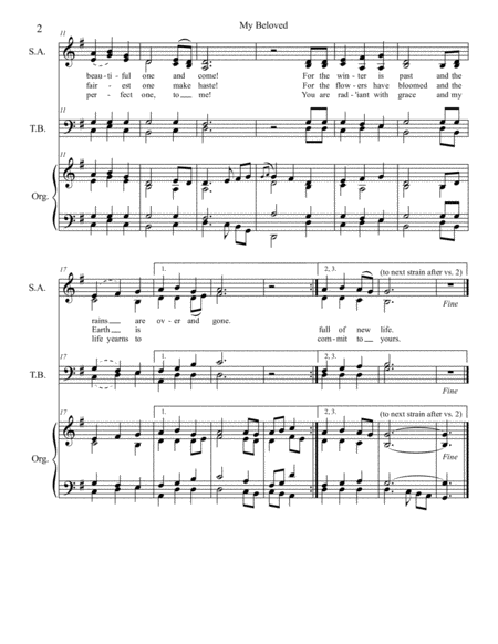 My Beloved - A Bridal Processional Hymn image number null