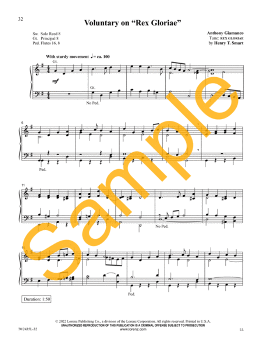 Easy Organ Library, Vol. 74 Organ Solo scores gallery preview page 12