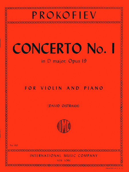 Concerto No. 1 in D major, Op. 19 (OISTRAKH)