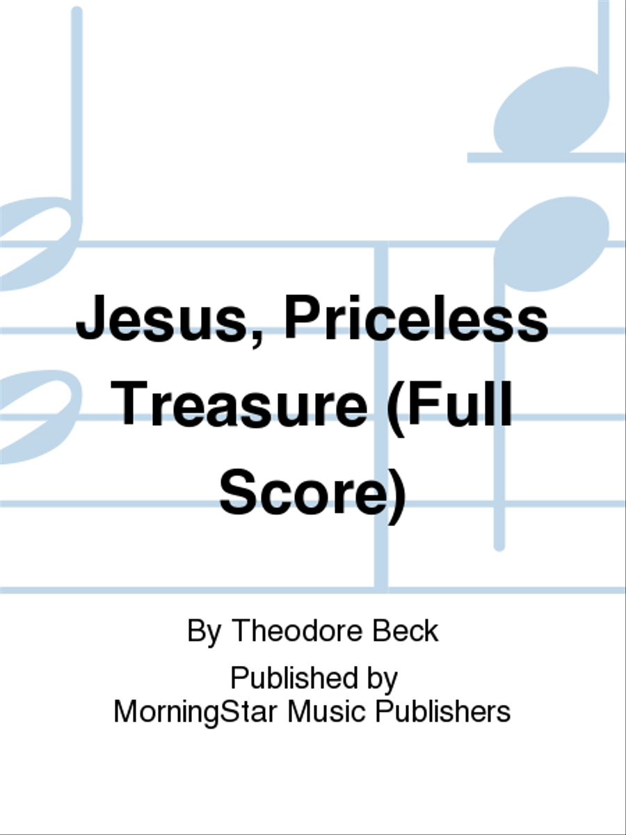 Jesus, Priceless Treasure (Full Score) Choir scores gallery preview page 1