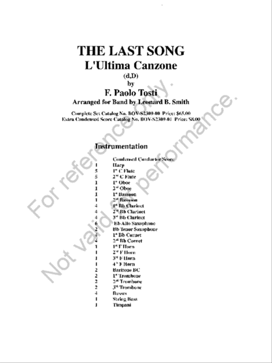 L' Canzona Ultima Concert Band scores gallery preview page 2