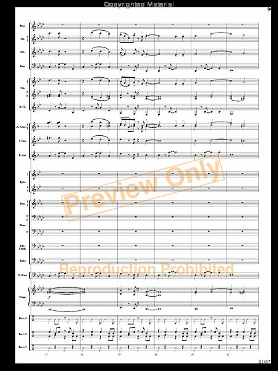 We Wish You a Mambo Christmas Concert Band scores gallery preview page 8