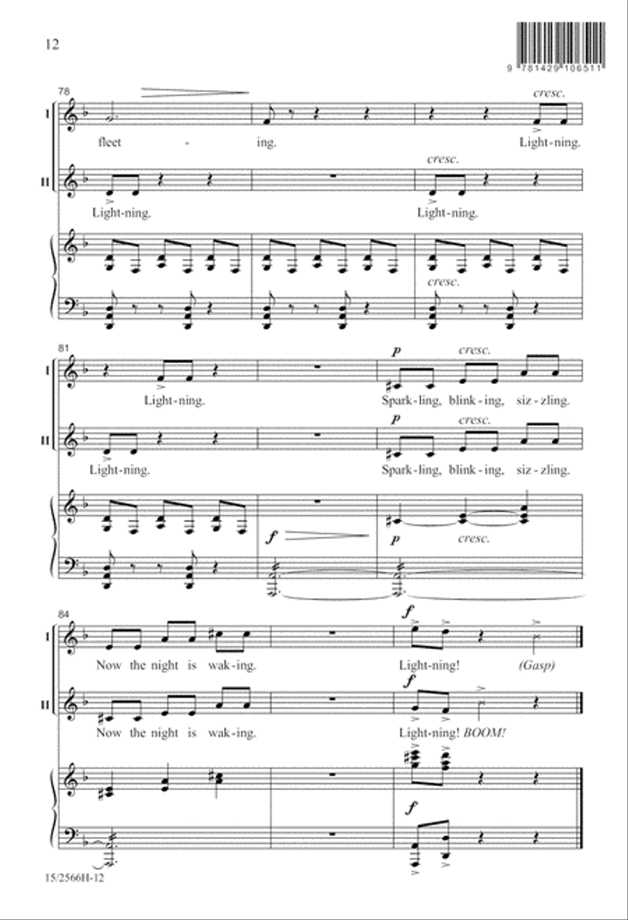 Lightning! 2-Part scores gallery preview page 13