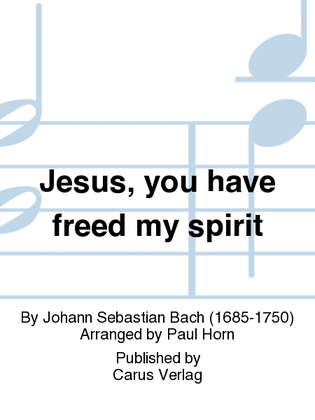 Book cover for Jesus, you have freed my spirit (Jesu, der du meine Seele)